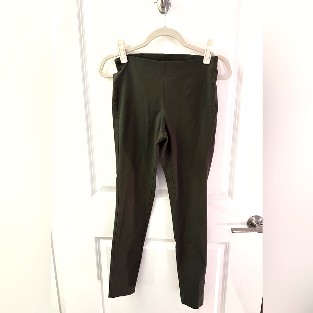 Michael Kors Skinny Work Pants in Dark Green